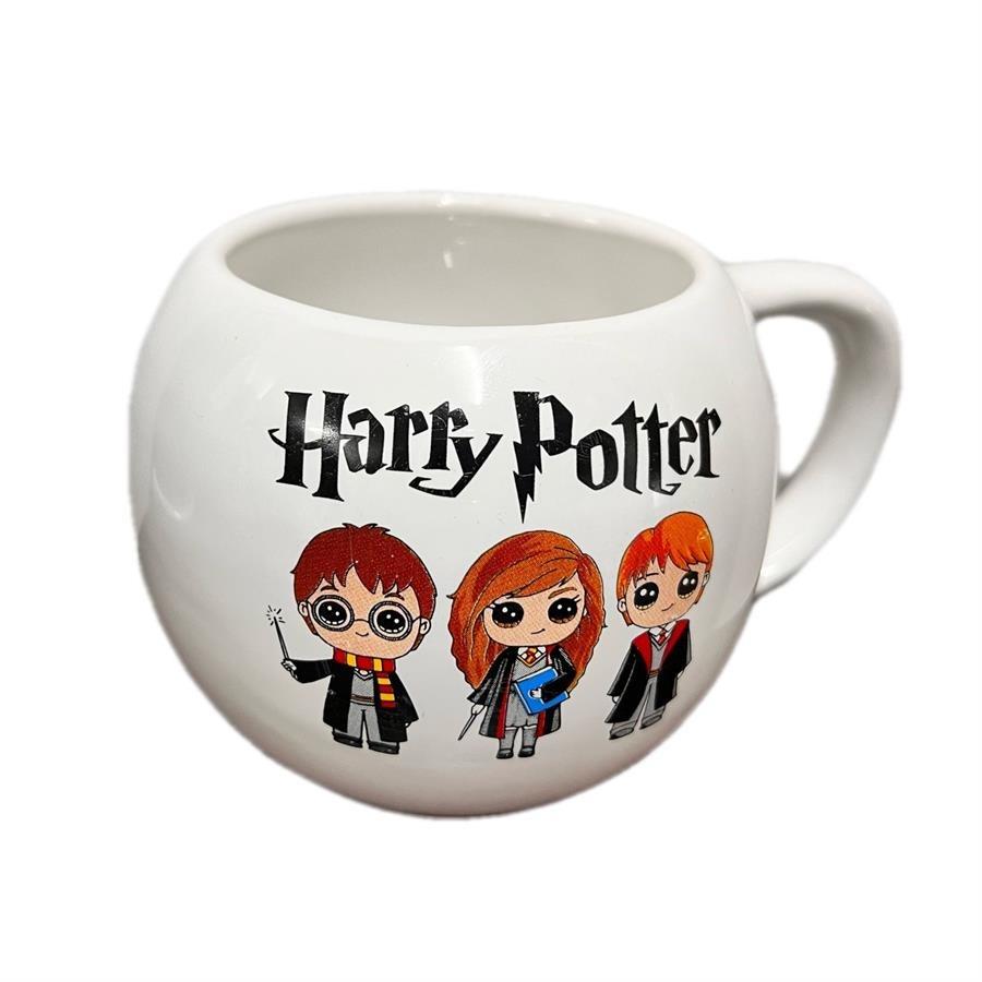 Taza redonda Harry Potter Ron Hermione y Harry