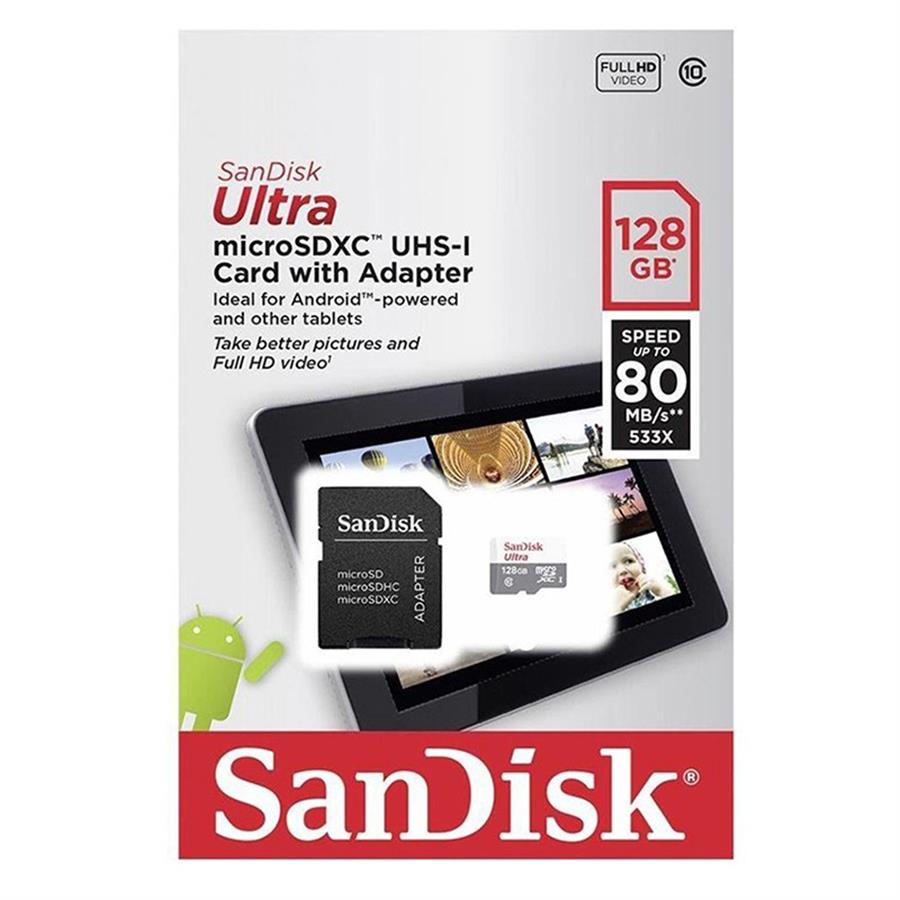 Tarjeta microSD Sandisk Ultra 128GB C10
