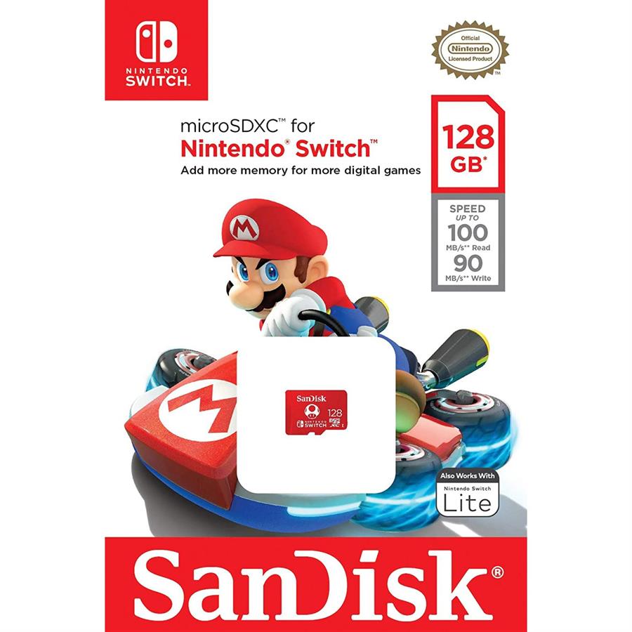 Tarjeta de memoria SanDisk Nintendo Switch 128GB 100MB/s