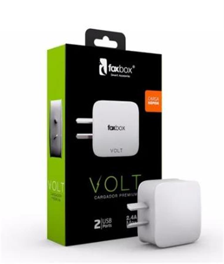 Cargador Volt 3.0A cable micro usb Foxbox