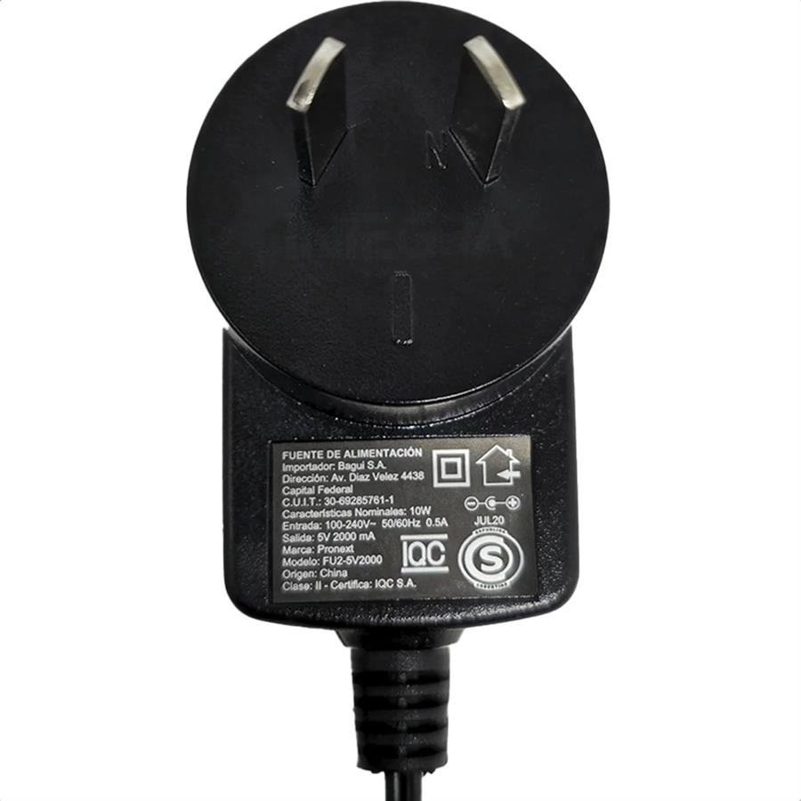 Cargador Fuente 5V 2A Pronext (FU 5V2000) switch