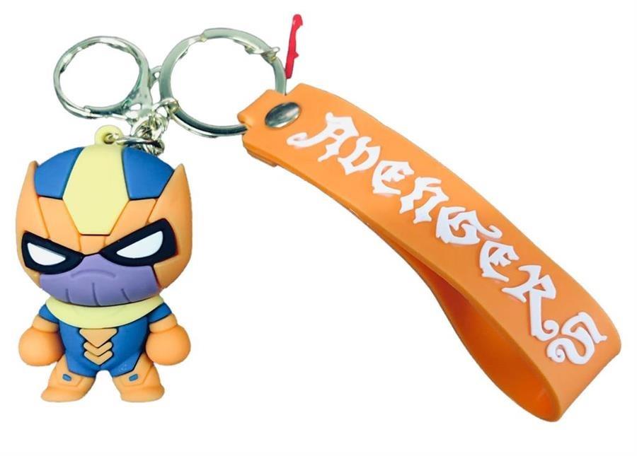 Llavero Marvel Thanos goma 3D con correa