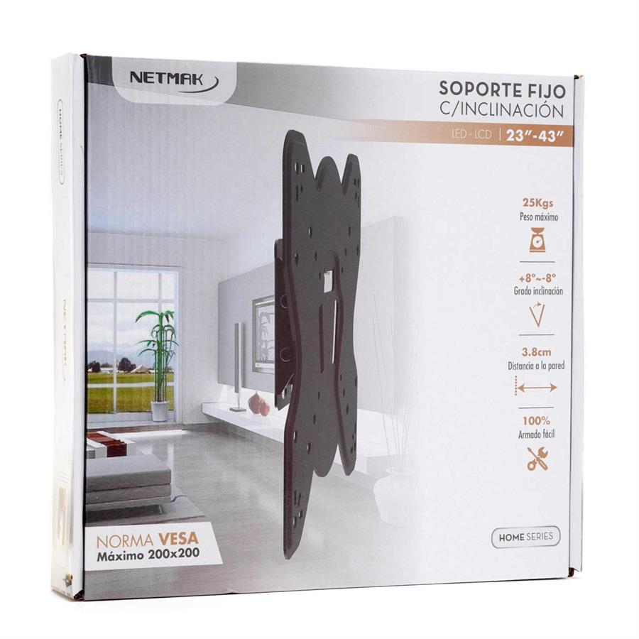 Soporte TV Netmak 23" a 43" Basculante st22