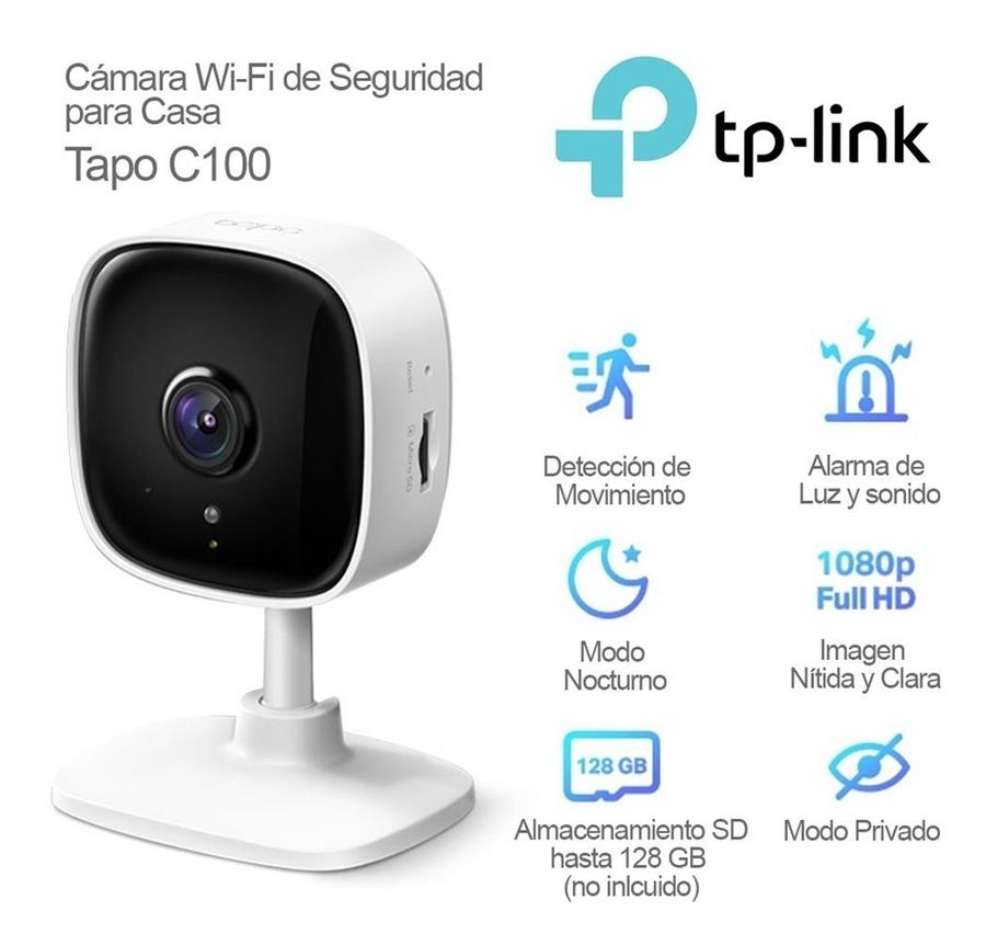 Cámara IP Tp Link Tapo C100 Full HD