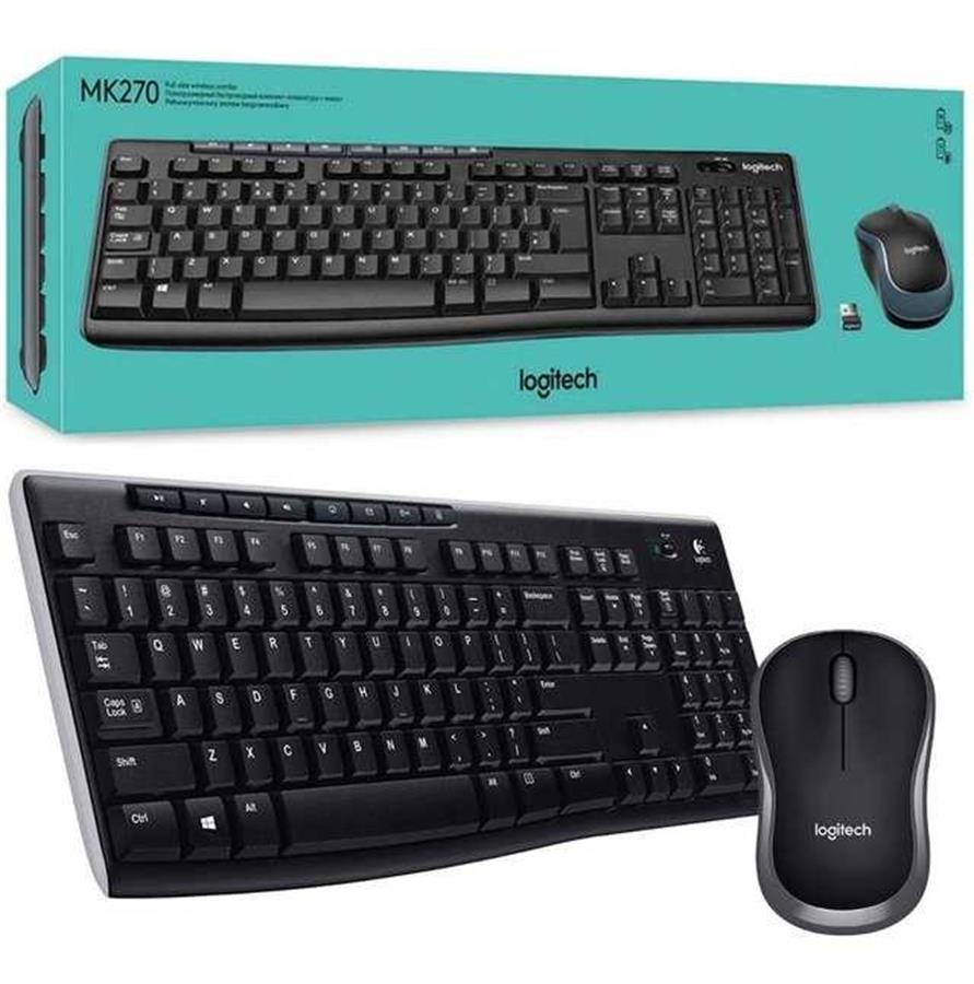 Teclado y Mouse Inalámbrico Logitech MK270
