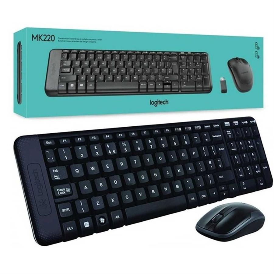 Teclado y Mouse Inalámbrico  Logitech MK220