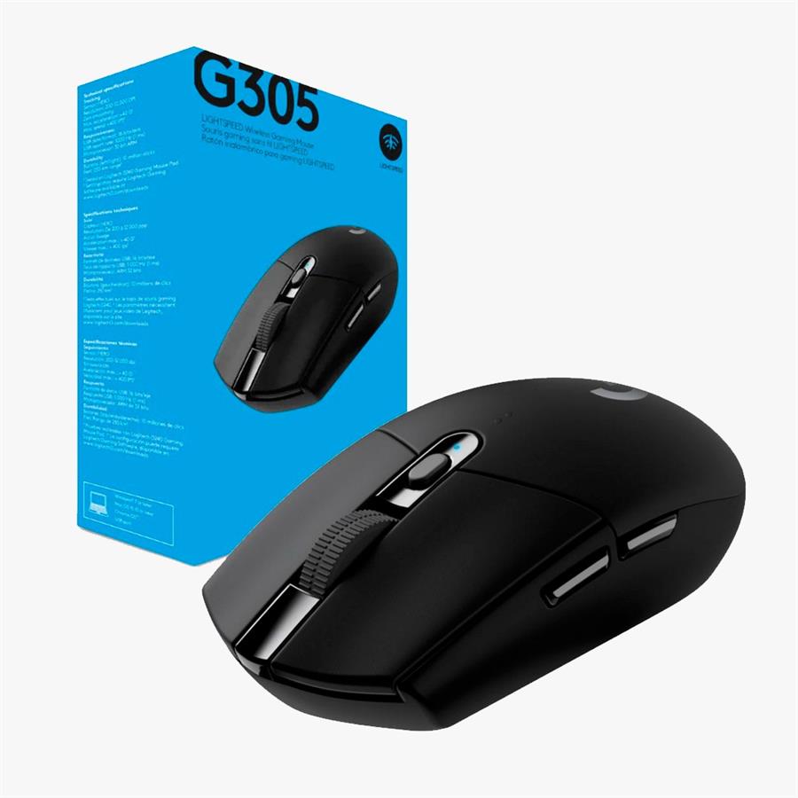 Mouse Logitech G305 Lightspeed Negro
