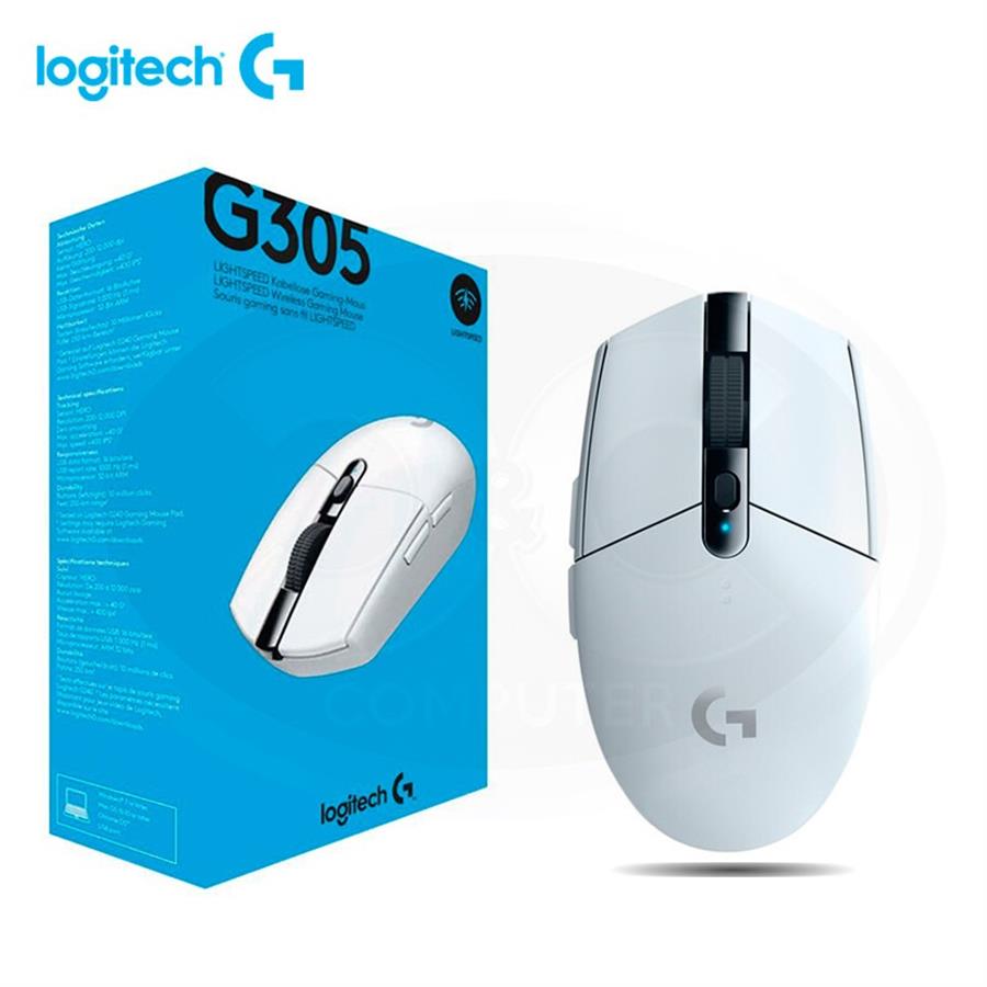 Mouse Logitech G305 Lightspeed Blanco