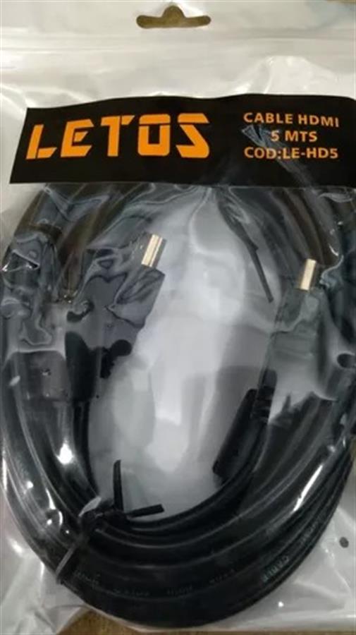 Cable HDMI 5 Mts Letos (LE-HD5)