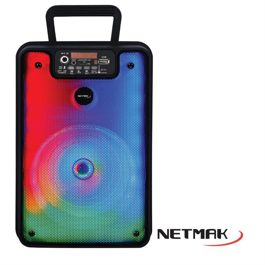 Parlante Bluetooth Con Panel Led 6.5" Netmak (NM-FRESH)