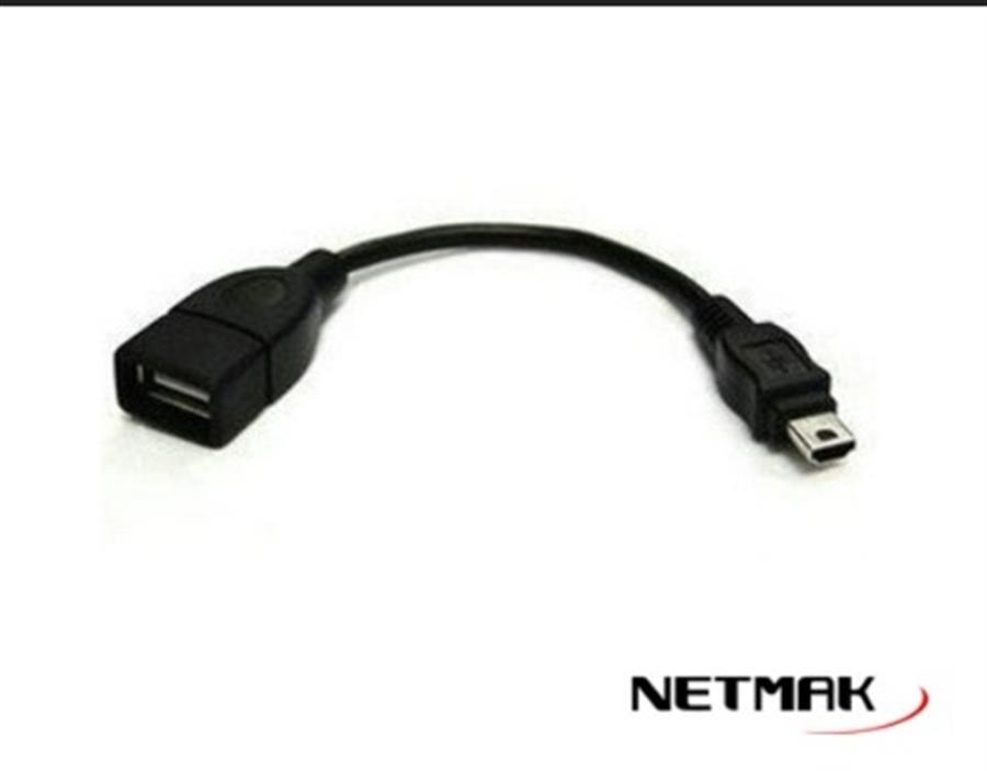 Adaptador usb H OTG a mini usb M netmak  NM C75