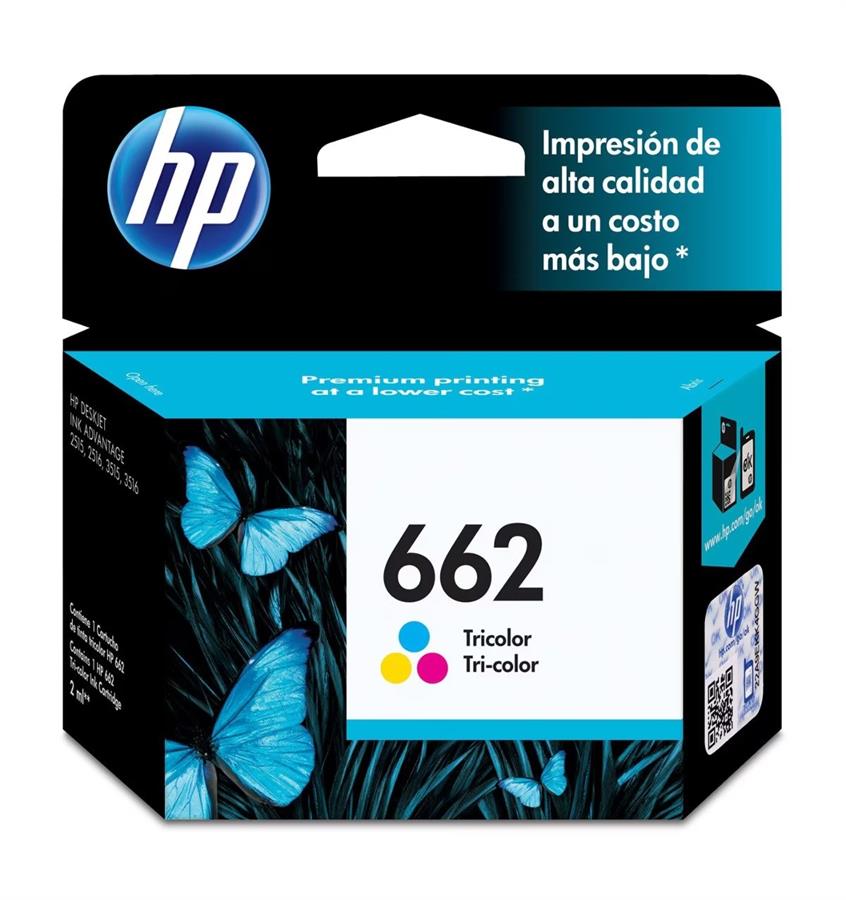 Cartucho HP 662 ORIGINAL COLOR