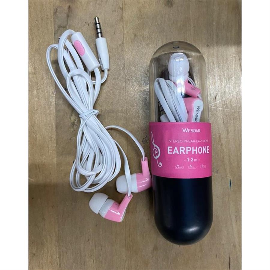 Auriculares con cable Wesdar R21 Rosa