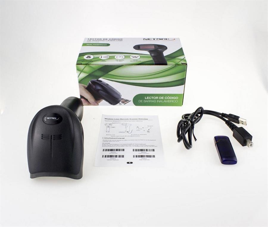 Lector Código Barras Netmak Inalámbrico LC502