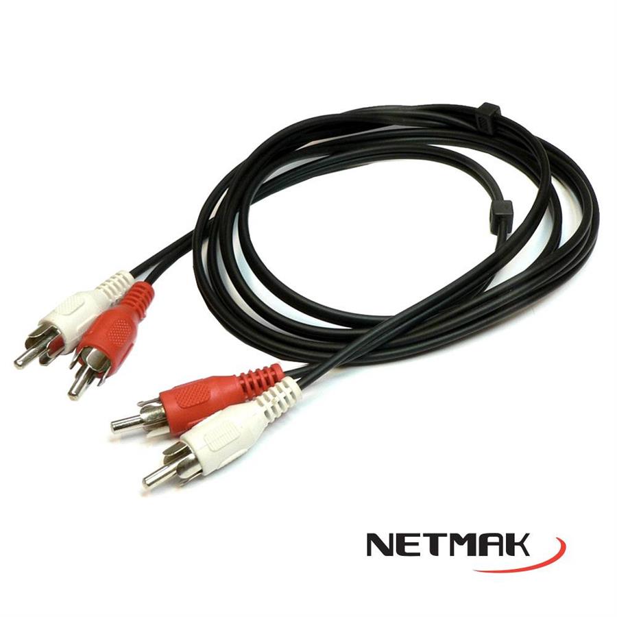 Cable 2 RCA  a 2 RCA NETMAK  2 m-  nm c 32