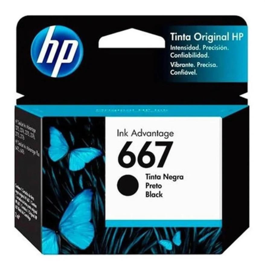 Cartucho HP 667 original negro