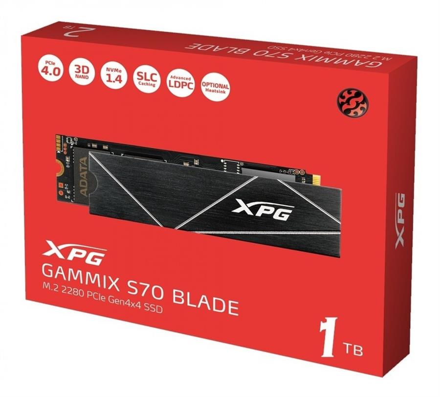 Disco SSD Adata 1Tb XPG Gammix S70 Cs M.2 (Notebook,Ps5,Pc)