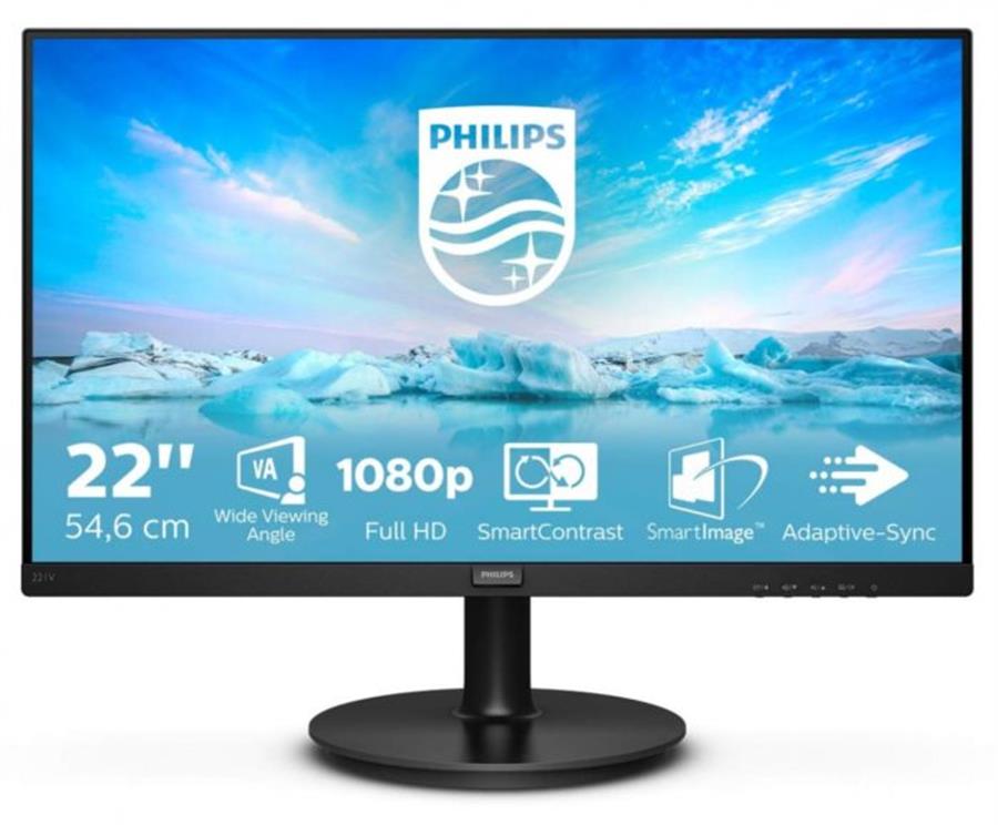 Monitor 22" Philips 221V8/77 Led Fhd Vga Hdmi