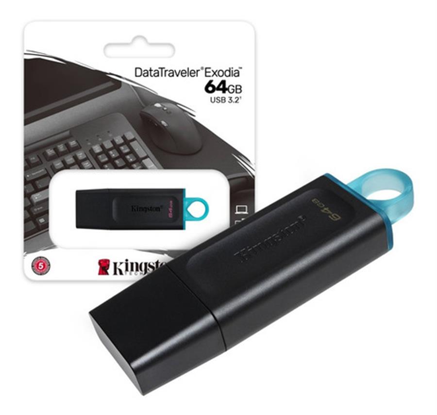 Pendrive Kingston Datatraveler Exodia 64gb 3.2