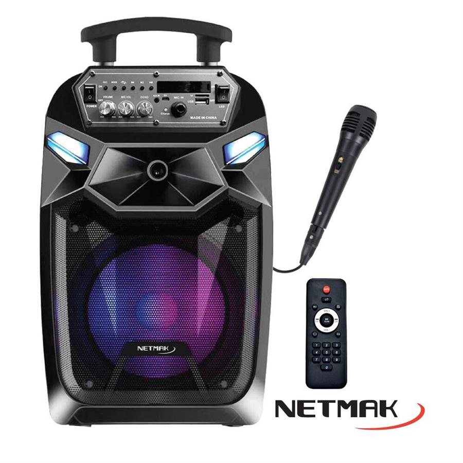 Parlante Bluetooth Netmak NM-FUSION  8"