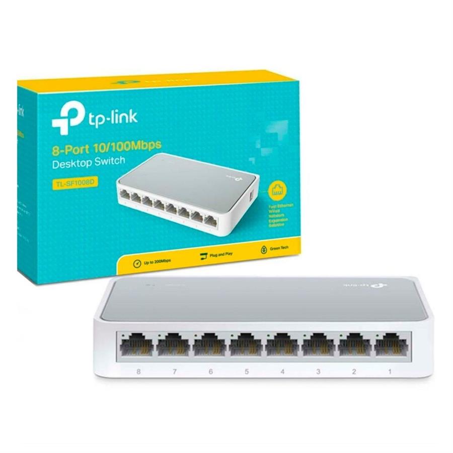 Switch TP-LINK 8 Puertos 10/100 Mbps SF1008D