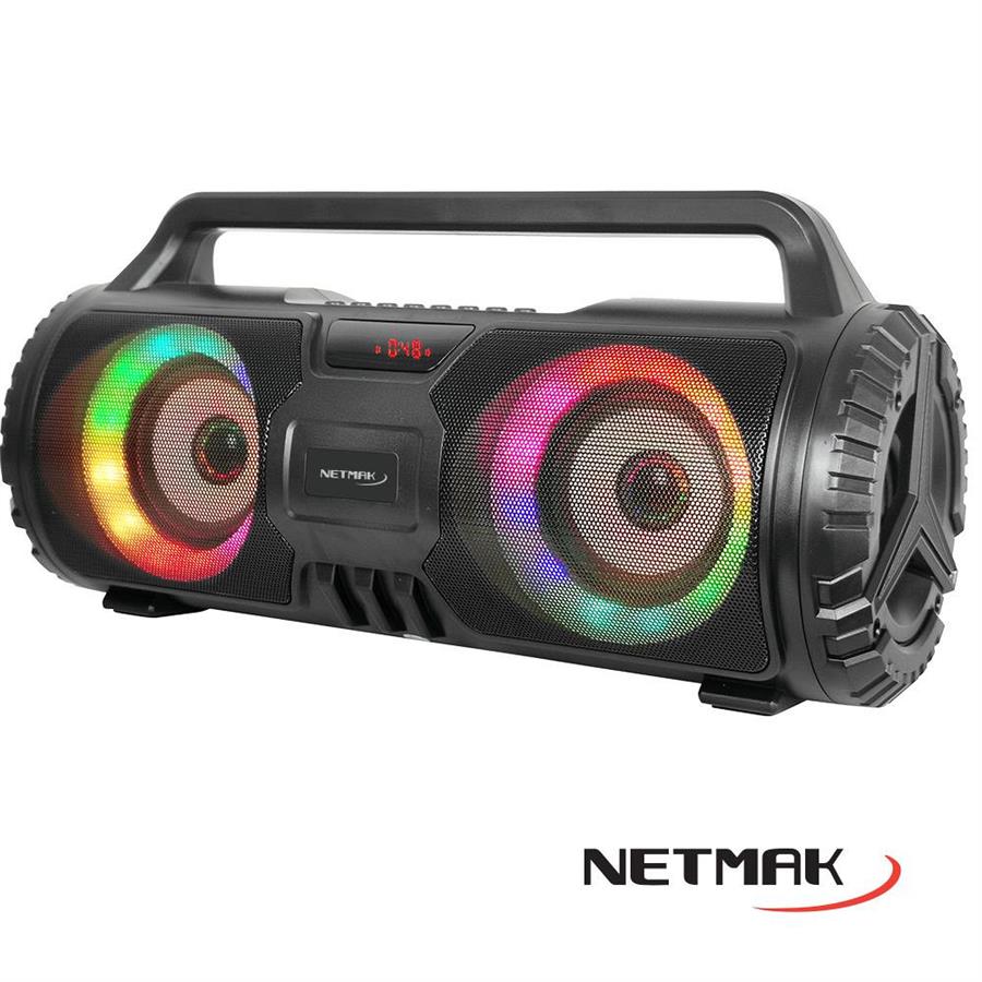 Parlante bluetooth Netmak RGB Led Ligts NM-N57