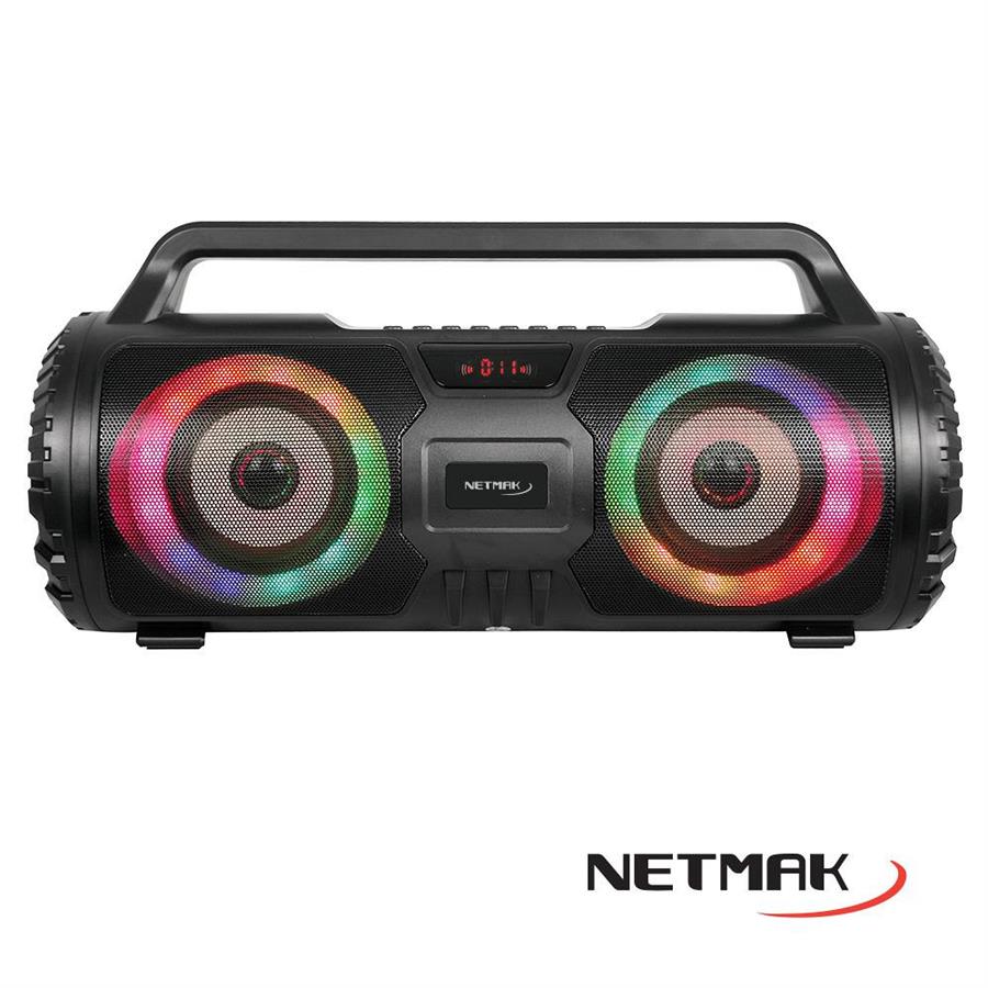 Parlante bluetooth Netmak RGB Led Ligts NM-N57