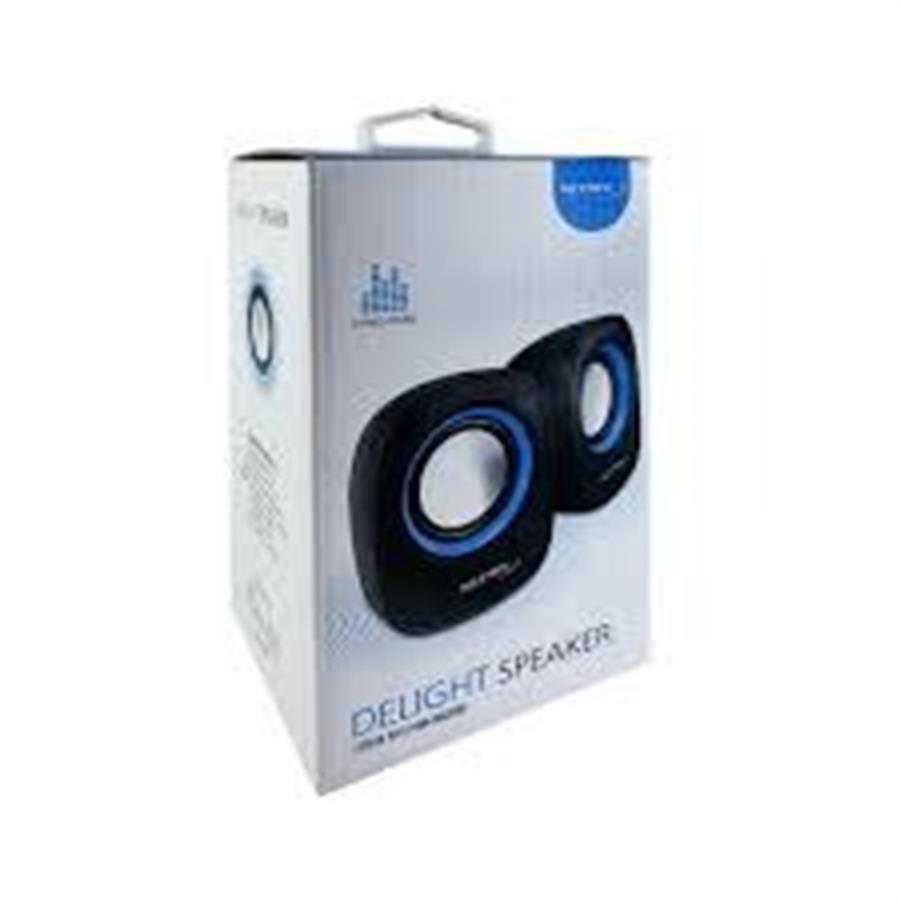 Parlante PC USB azul Netmak NM-9025