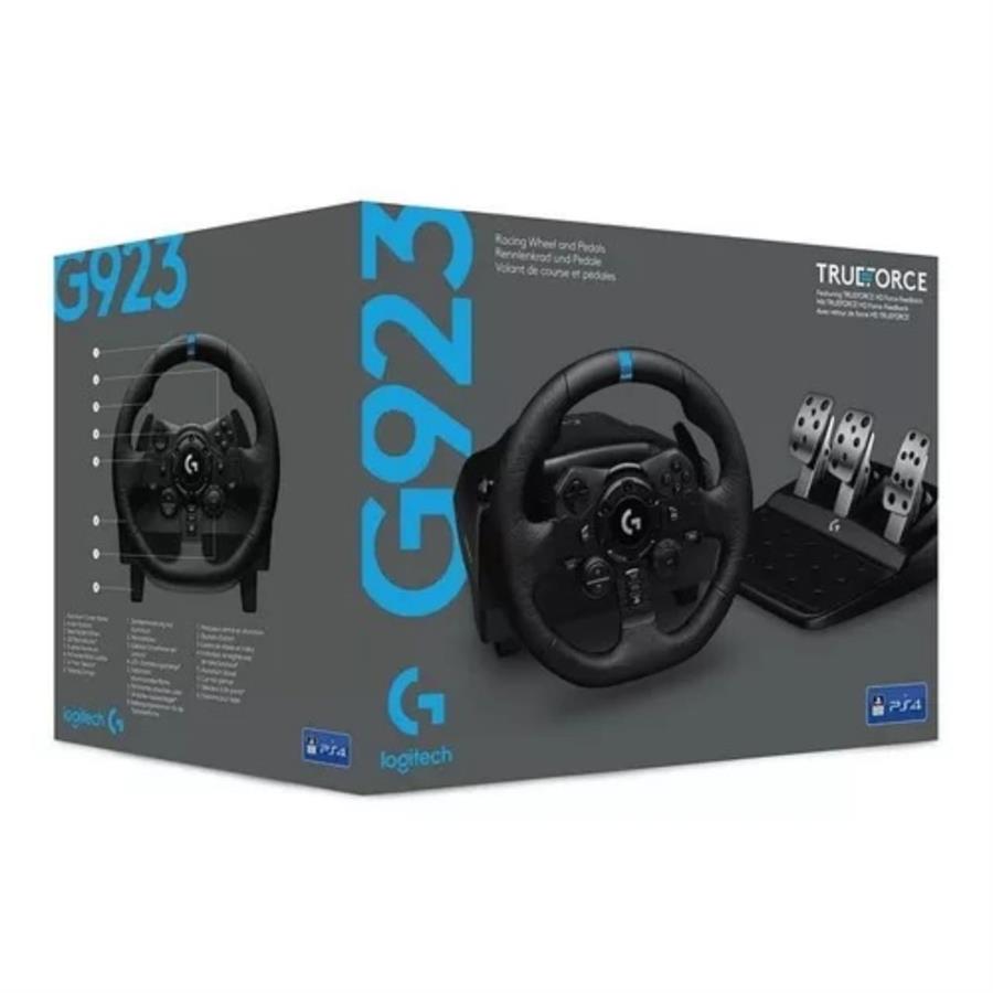 Volante y pedales Logitech G923 Racing para PS5, PS4 y PC (941-000148)