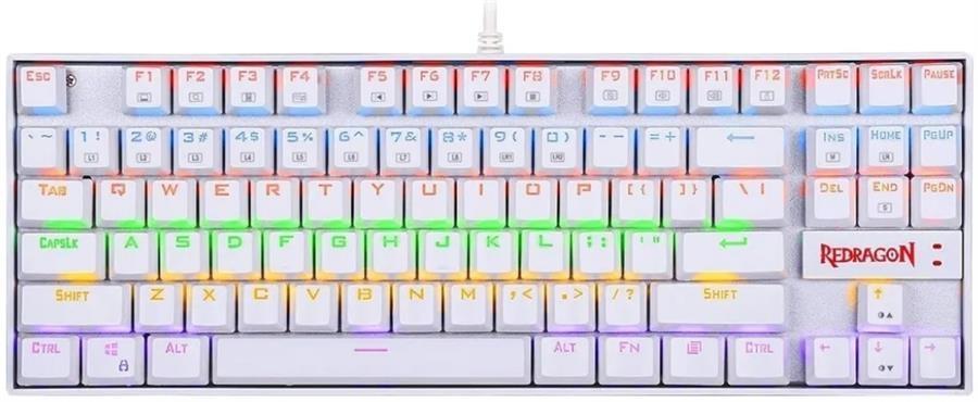 Teclado Redragon Kumara K552 RGB Blanco