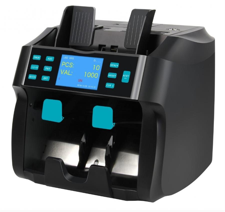 Oxxen Cl-T3030um Contadora Y Clasificadora De Billetes Dos Bandejas 2 Sensores
