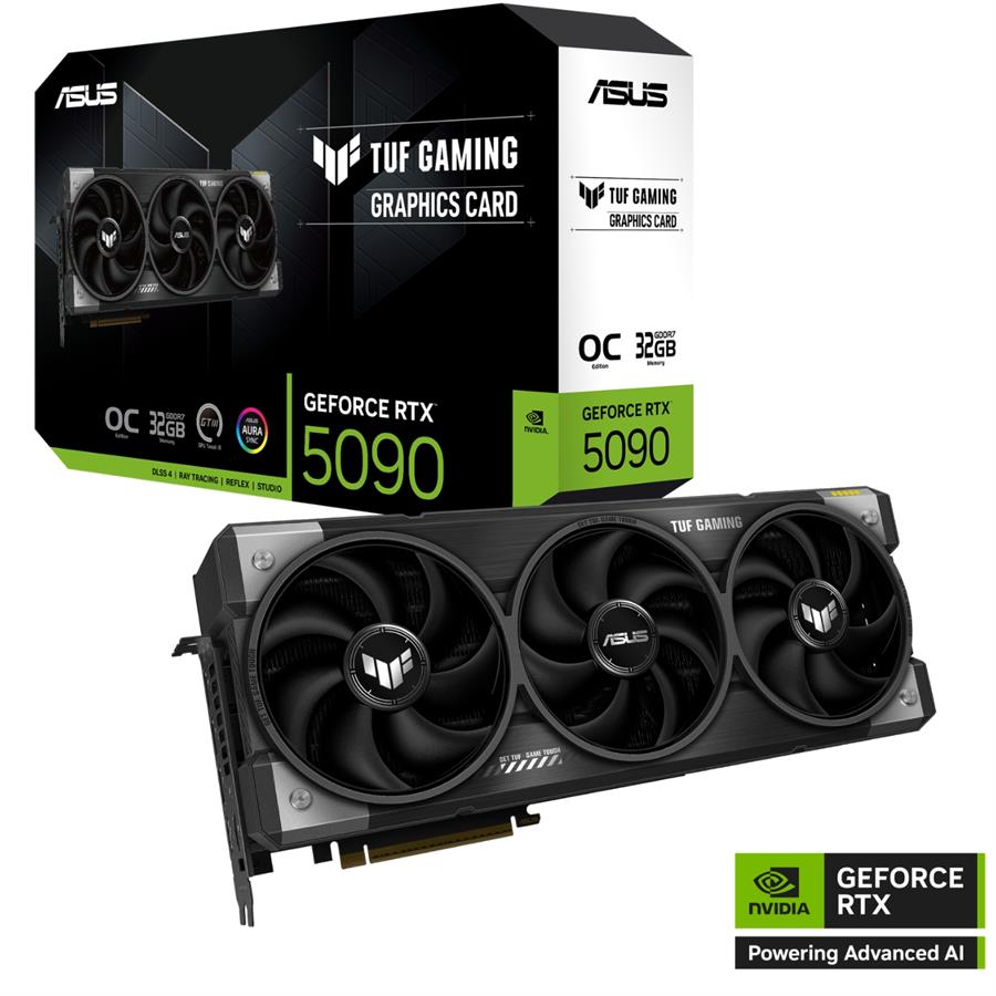 Placa de Video ASUS TUF Gaming GeForce RTX™ 5090 32GB GDDR7 OC Edition