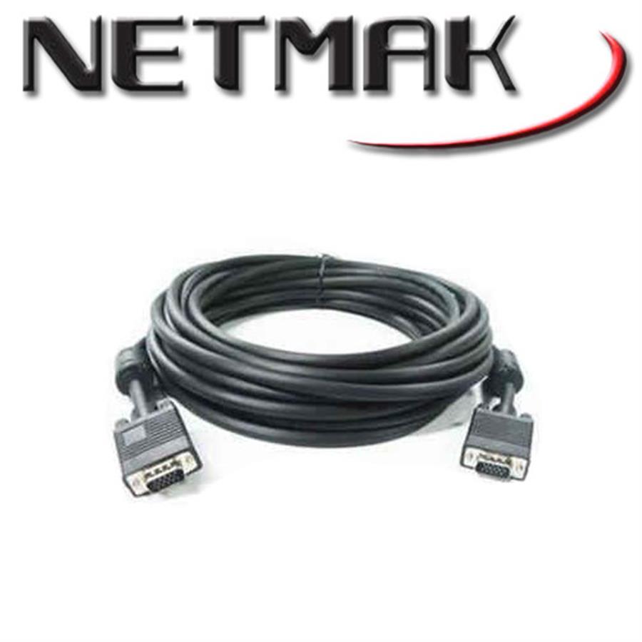 Cable VGA M/M 3 Mts Con Filtro Netmak (NM-C18 3)