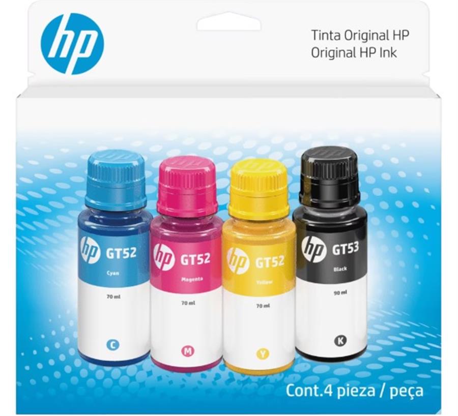 HP Pack Botellas GT52/53 Combo 4 colores CMYB (9342)