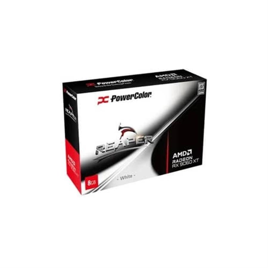 Placa de Video Powercolor Reaper White AMD Radeon RX 9060 XT 16GB GDDR6 WHITE