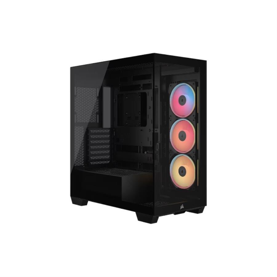 Gabinete Corsair 3500X LX-R RGB iCUE Mid-Tower TG Black (7119)