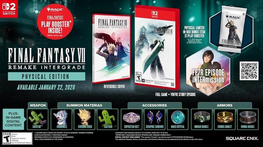 Final Fantasy VII REMAKE INTERGRADE Nintendo Switch 2 (PREVENTA)