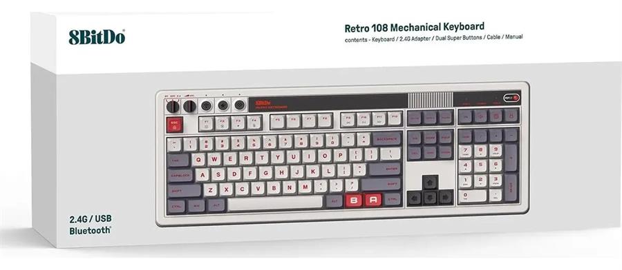 8Bitdo Teclado Retro 85HC01 108 N Edition Wired / Wireless Mecanico