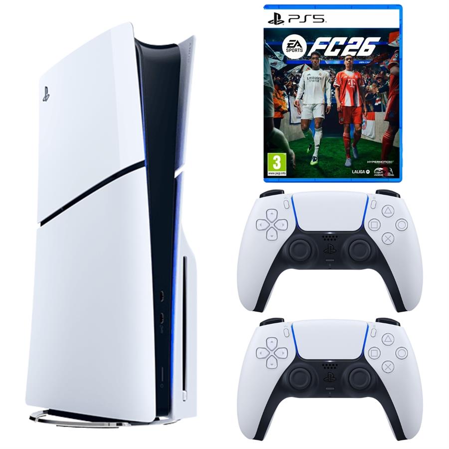 Consola PlayStation 5 Slim Fisica + Joystick extra (color a elección del cliente)  + FC 26 Fisico