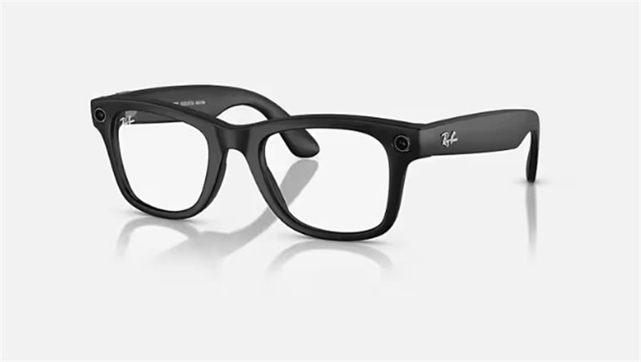 Lentes Rayban Meta Wayfarer - Matte Black/Clear T150 S50 Gen 1