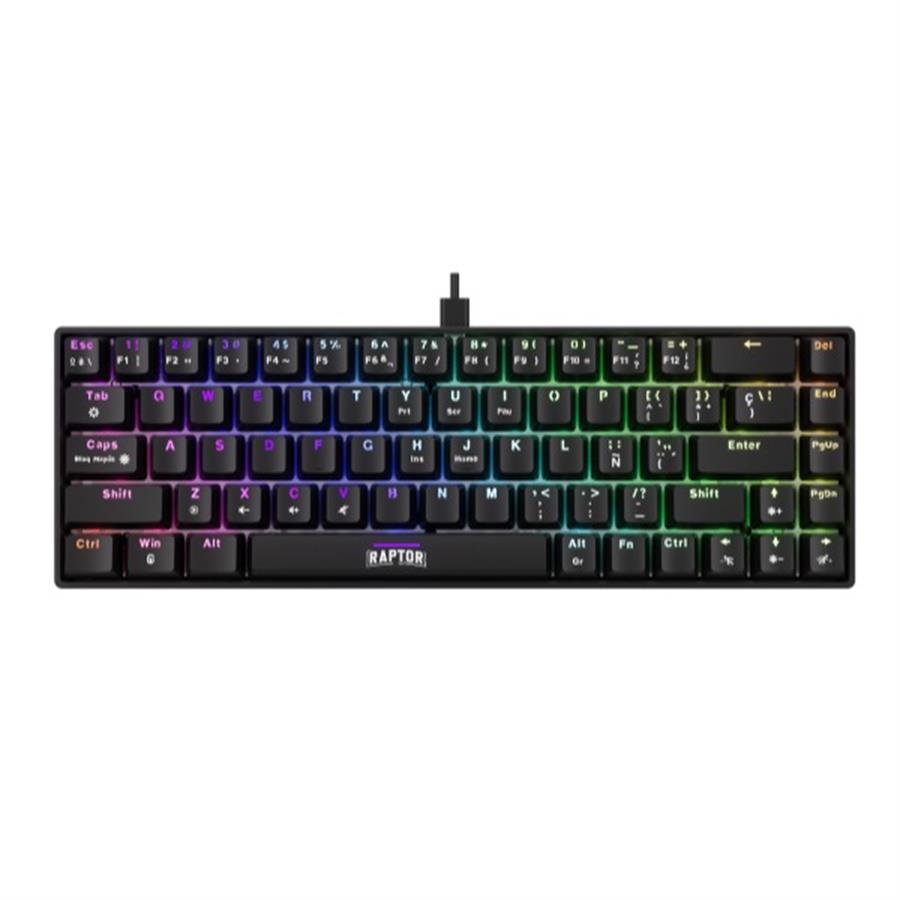 Teclado Gamer Raptor Fireclaw M68 Mecanico Retroiluminado Switch Red Outemu (Consultar colores) (7374)