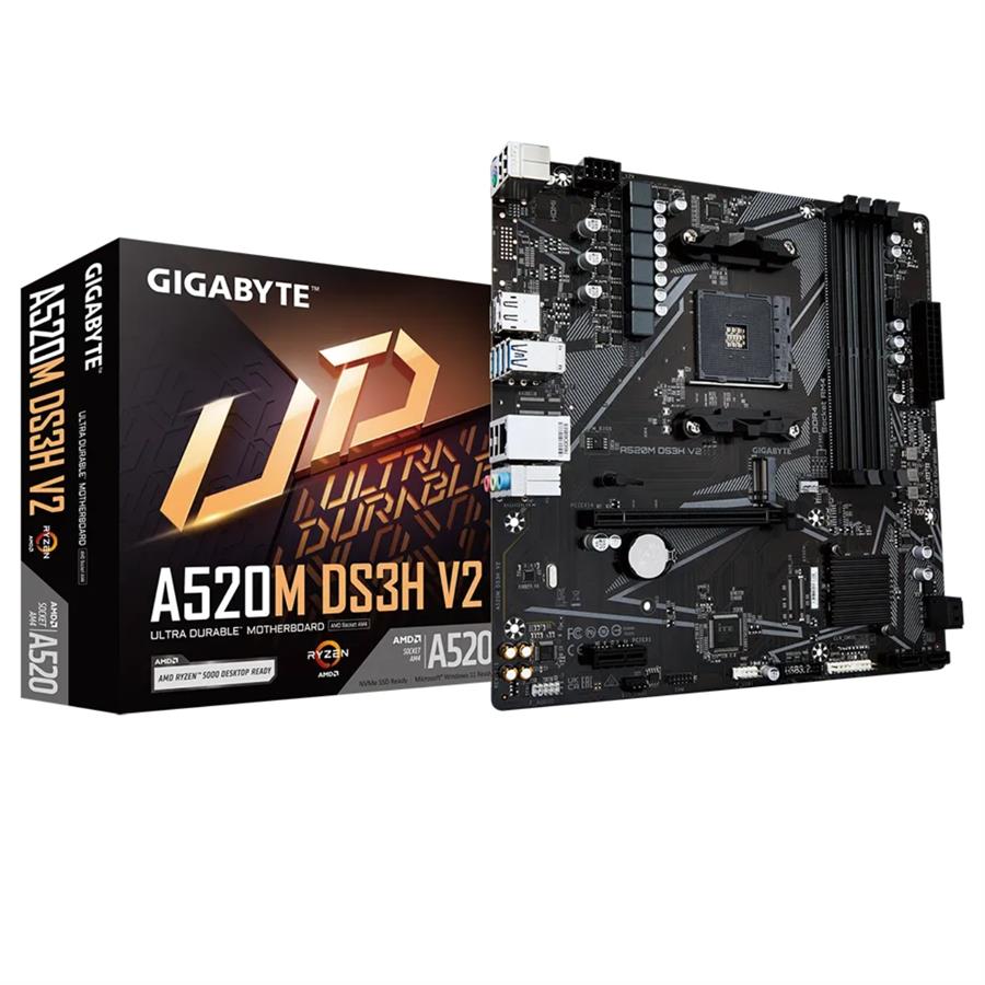 Mother Gigabyte A520M DS3H V2  (AM4)(DDR4)