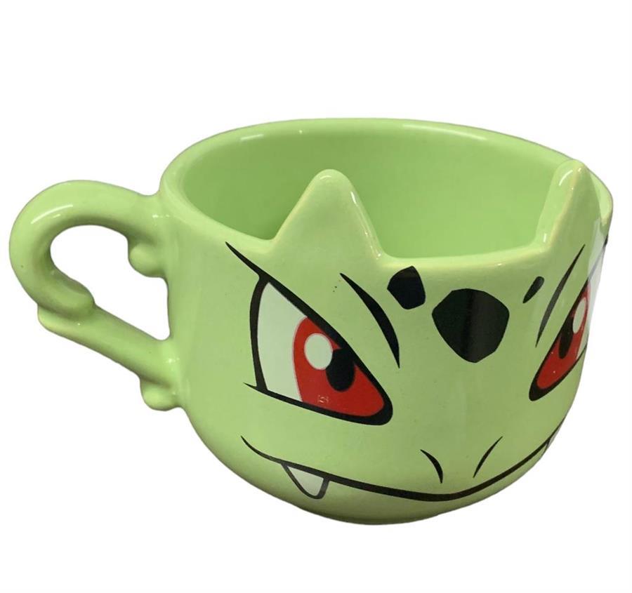 TAZA POKEMON BULBASAUR CABEZA 3D