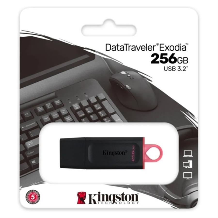 Pendrive Kingston 256GB Data Traveler Exodia 3.2