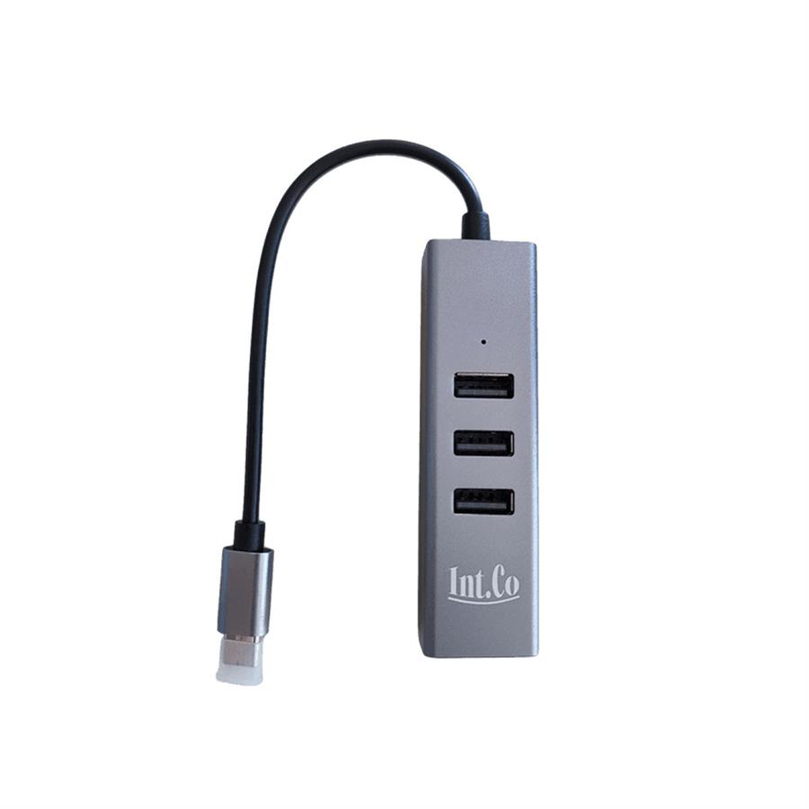 Hub USB-C 2.0 4 Puertos USB Int.Co (KQ-006H)