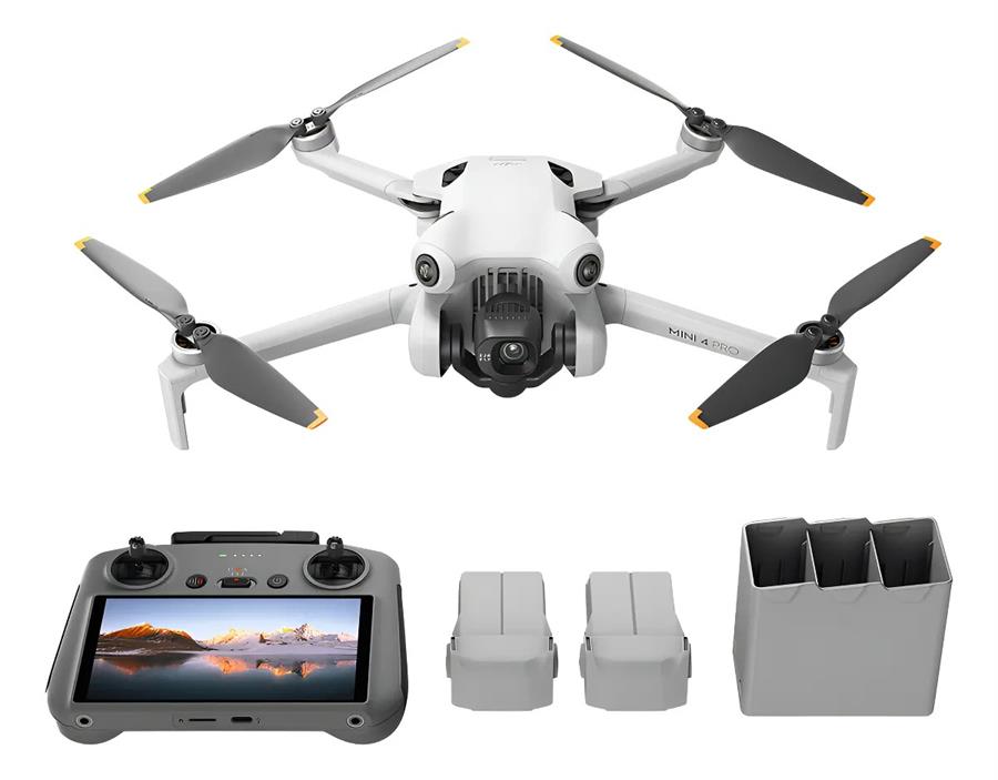 Drone Dji Mini 4 Pro (RC 2) Camera Bundle + Fly More Plus Combo (A PEDIDO)