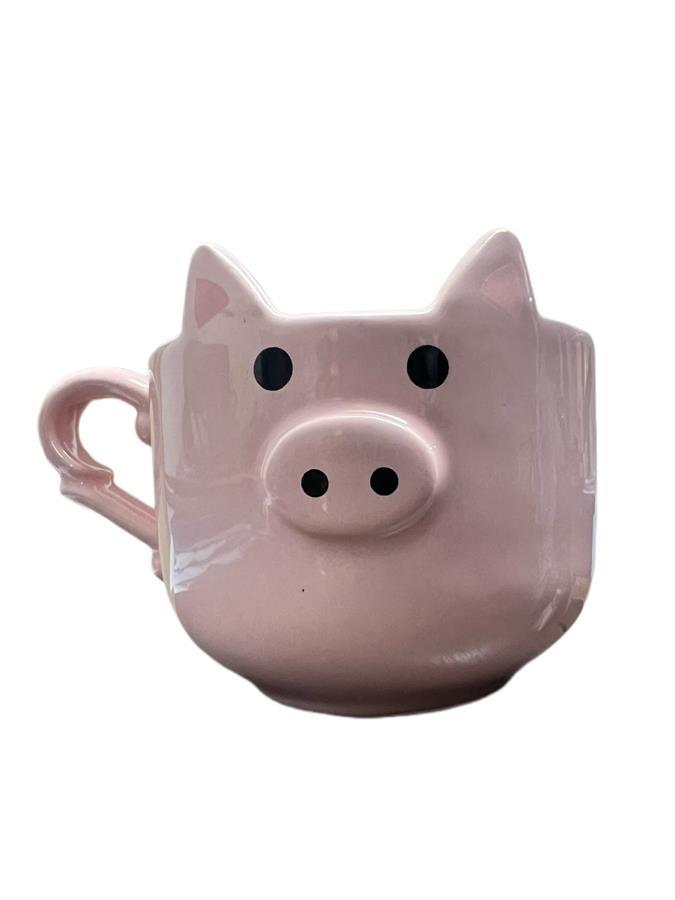 TAZA CERDITO CON OREJAS Y NARIZ 3D