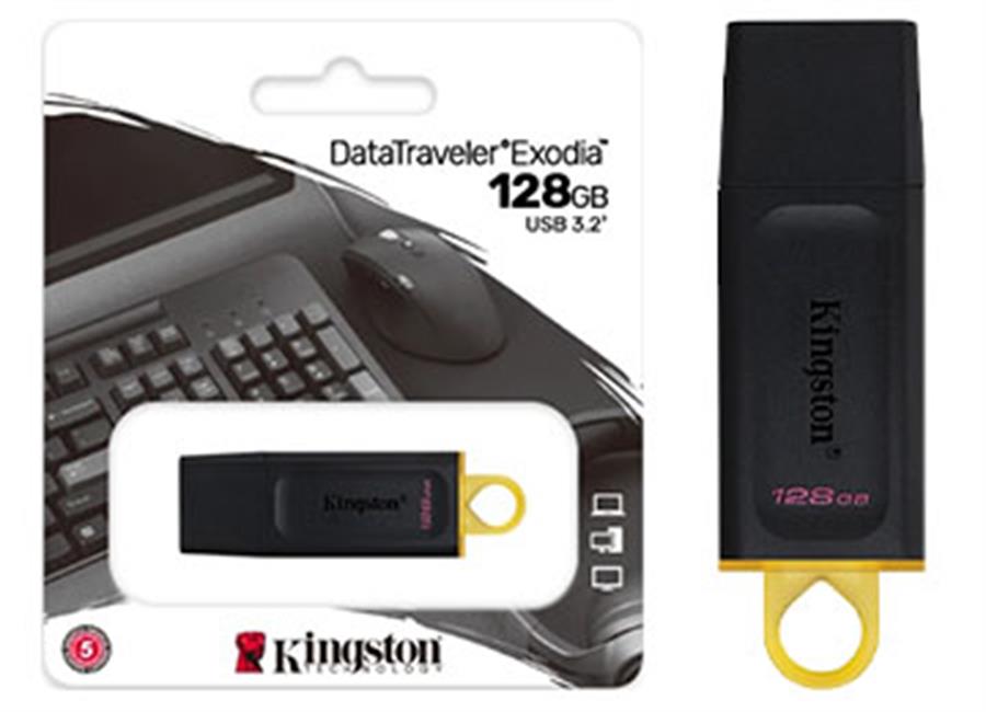 Pendrive Kingston Exodia 128GB USB 3.2 Gen 1 Tipo A