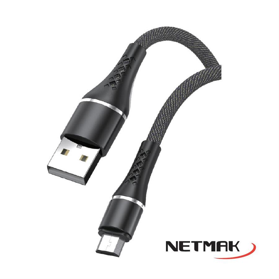 Cable Usb a Micro Usb 2A 1M Netmak (NM-117) (Consultar colores)