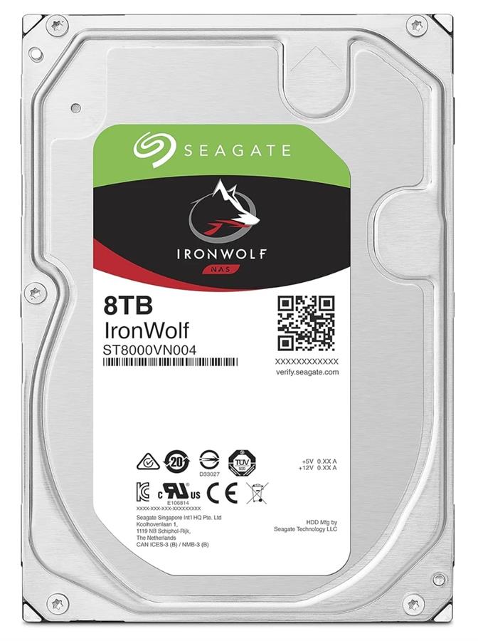 HD Seagate Interno 8Tb SATA III Ironwolf 256Mb